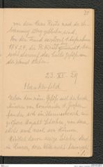Seite 27, Tagebuch "Hankenfeld" (NHMW-PRAE-BBB-33)